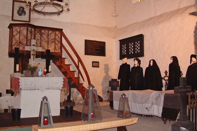 Der Altar der kleinen 1622 erbauten Kapelle