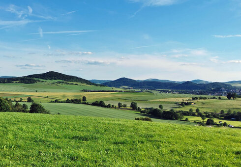 Idyllische Landschaft der Rhön