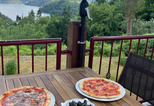 Blick zum Hohenwarte-Stausee