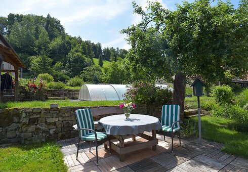 Terrasse im Garten
