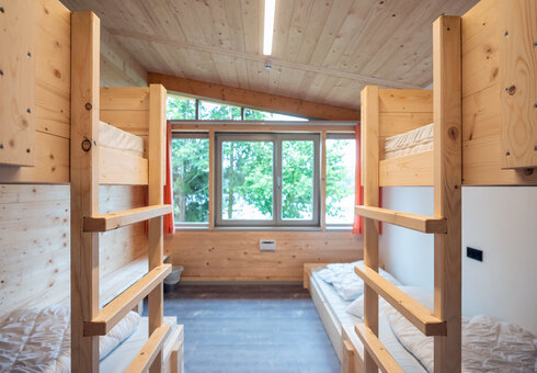 Blick in ein Mehrbettzimmer