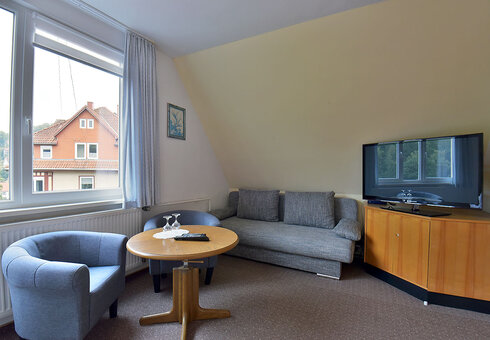 Blick in ein Gästezimmer