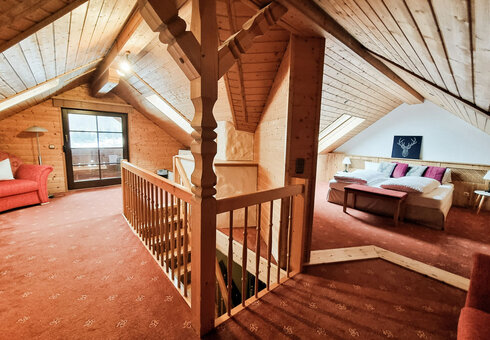 Blick in ein Gästezimmer