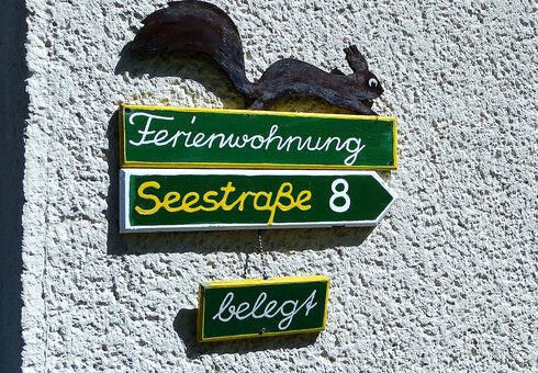 Schild Ferienhaus Steidler