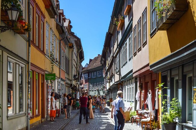 kleine Geschäfte auf der Krämerbrücke