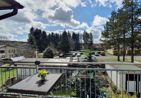 Blick vom Balkon