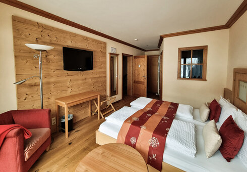 Blick in ein Gästezimmer