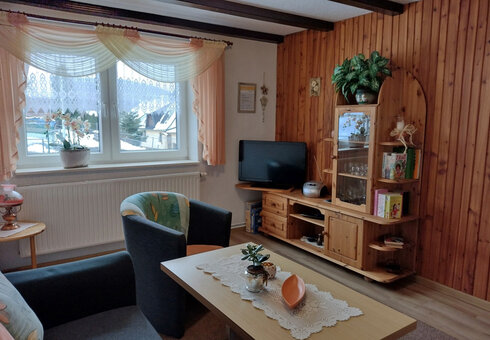 Blick in das Wohnzimmer