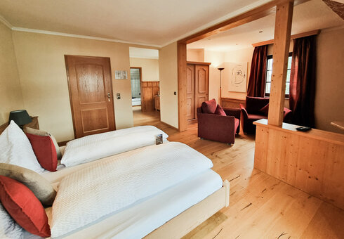 Blick in ein Gästezimmer