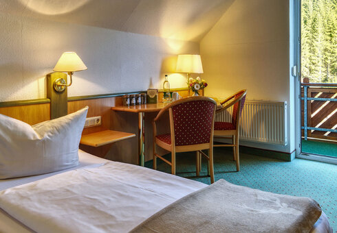 Blick in ein Doppelzimmer