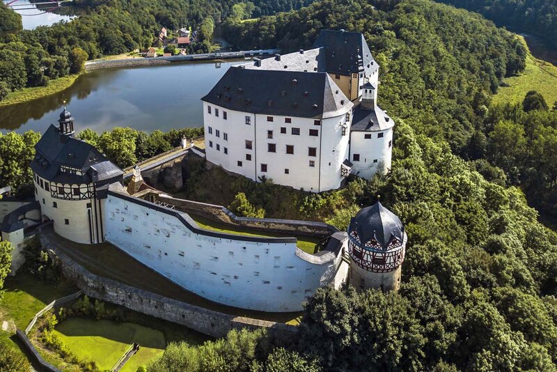 Luftbild Schloss Burgk