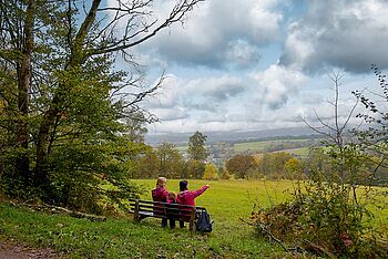 Wanderpause im Thüringer Wald