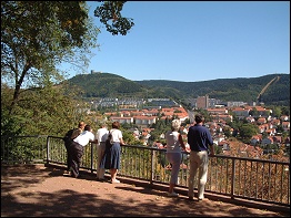 Blick von der Ottilienkapelle auf Suhl