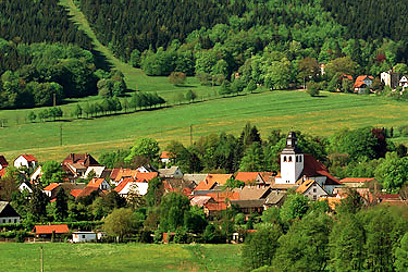 Blick auf Bad Tabarz