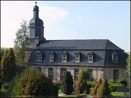 Blick zur Kirche in Geraberg