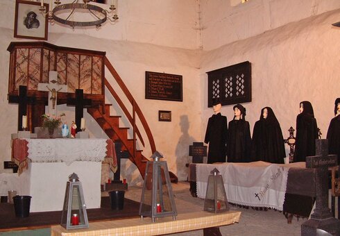 Der Altar der kleinen 1622 erbauten Kapelle