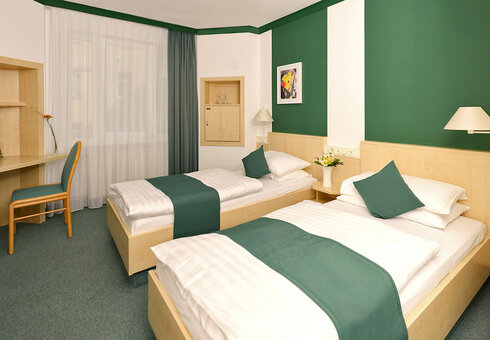 Blick in ein Gästezimmer