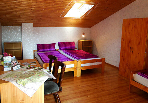 Blick in ein Gästezimmer