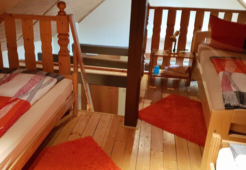 Blick in ein Gästezimmer