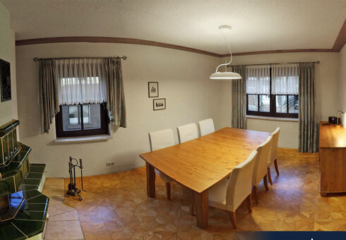 Blick in das Esszimmer