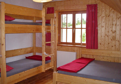 Blick in ein Gästezimmer
