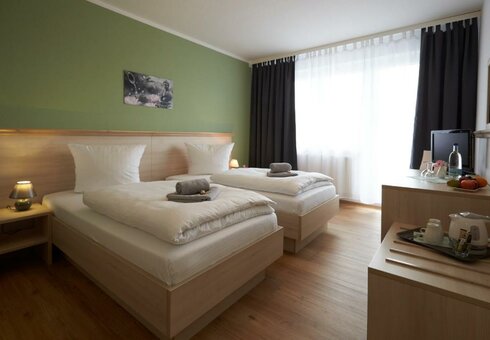 Blick in ein Gästezimmer