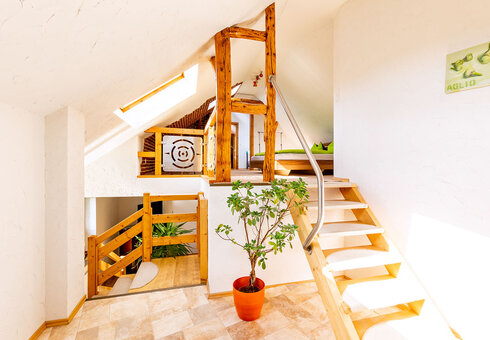 Ferienwohnung Galerie (Treppe)