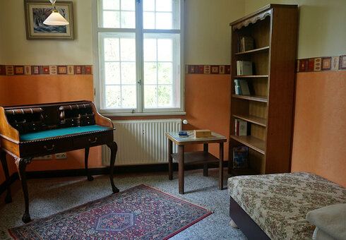 Blick in das Arbeitszimmer