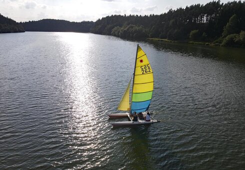Segeln auf der Talsperre Zeulenroda