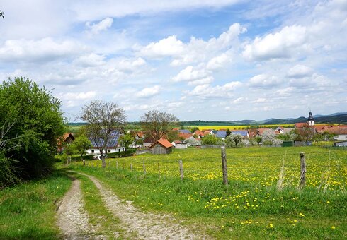 Blick auf den Ort Spahl