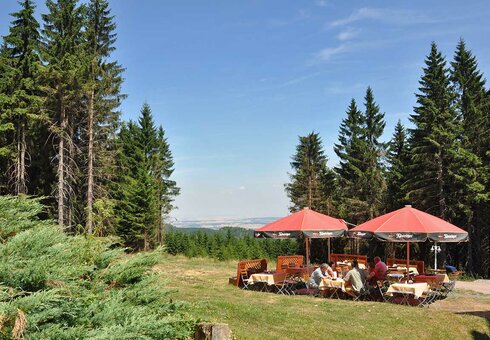 Terrasse/Biergarten in herrlicher Natur