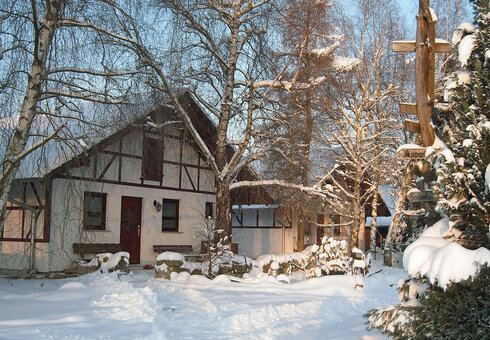 Ferienhäuser im Winter