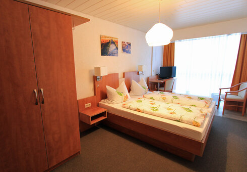 Blick in ein Gästezimmer