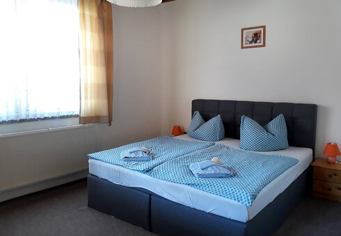 Blick in ein Gästezimmer