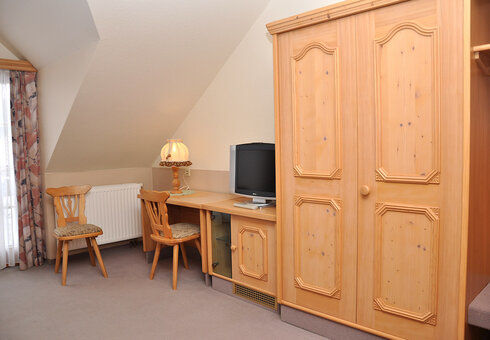 Blick in ein Gästezimmer