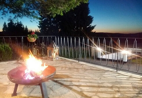 Abendstimmung auf der Terrasse