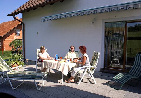 Auf der Terrasse