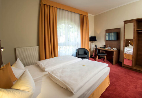 Blick in ein Gästezimmer