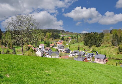 Blick auf den Ort Vesser