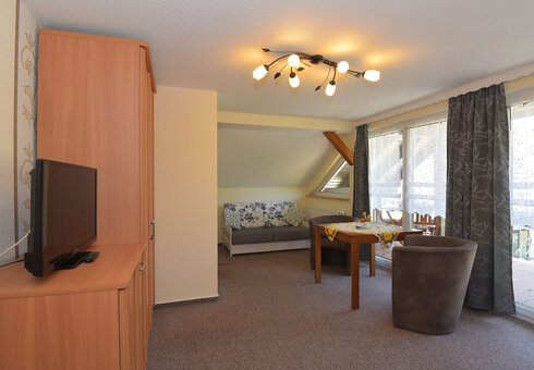 Blick in ein Gästezimmer