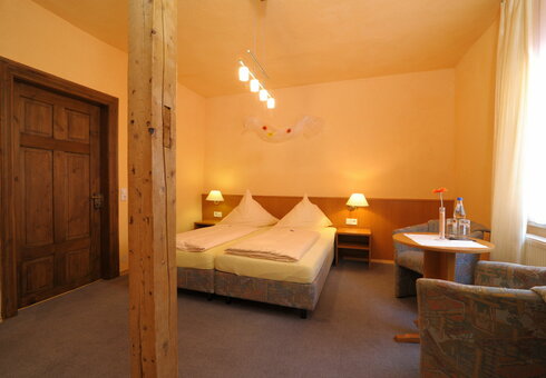 Blick in ein Gästezimmer