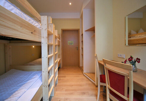 Blick in ein Mehrbettzimmer