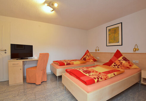 Blick in ein Gästezimmer