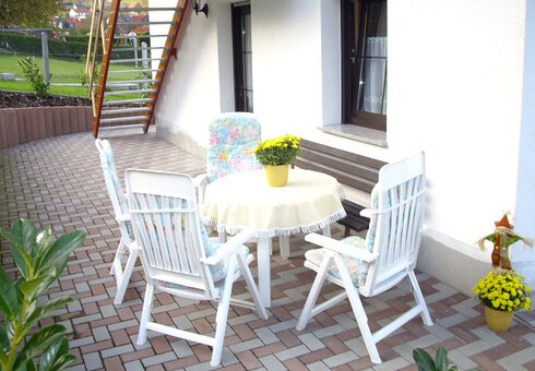 Terrasse und Ruhe pur