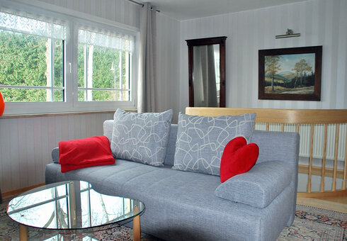 Blick in das Wohnzimmer