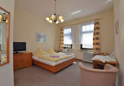 Blick in ein Gästezimmer