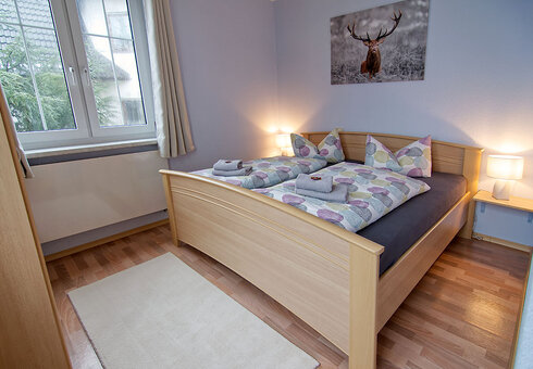Blick in eine Fewo, Schlafzimmer