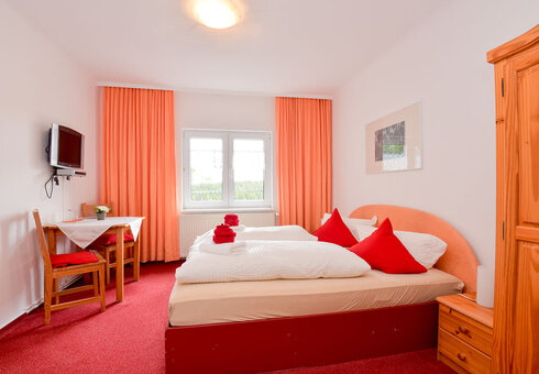 Einblick in ein Gästezimmer