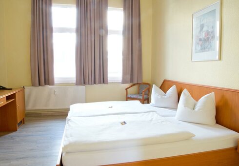 Blick in ein Gästezimmer