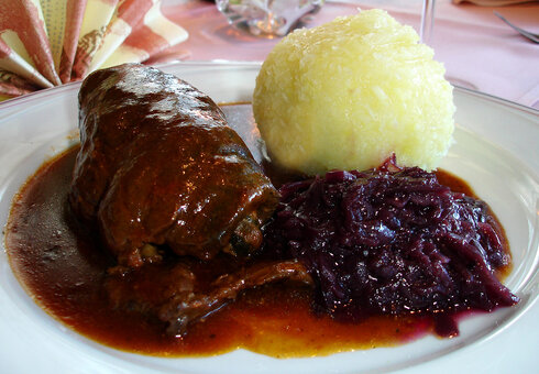 Roulade mit Thüringer Klößen